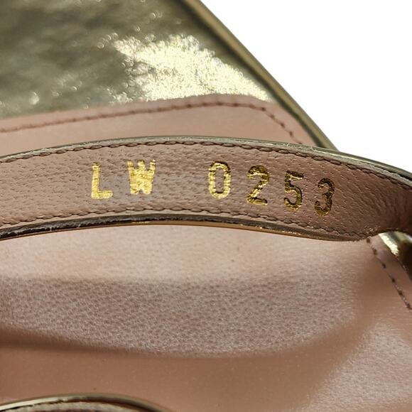 Louis Vuitton Blossom Sandals Leather in Gold Size 40 10 US $1190 - Picture 8 of 9